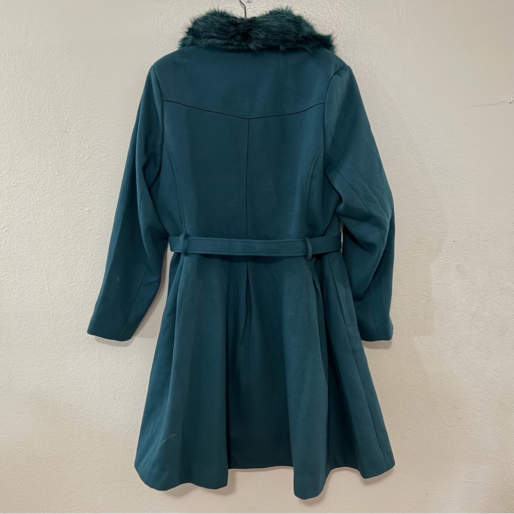 NWT City Chic Blushing Belle Coat - Jade Green - Size 20 / L - Picture 8 of 16
